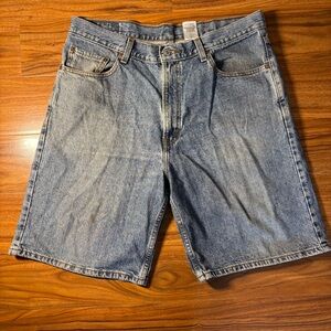 Levi’s 550 Relaxed Fit Denim Shorts W36 Vintage Blue Jean Made in Colombia
